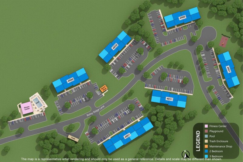 Bailey's Ridge Apartments site map